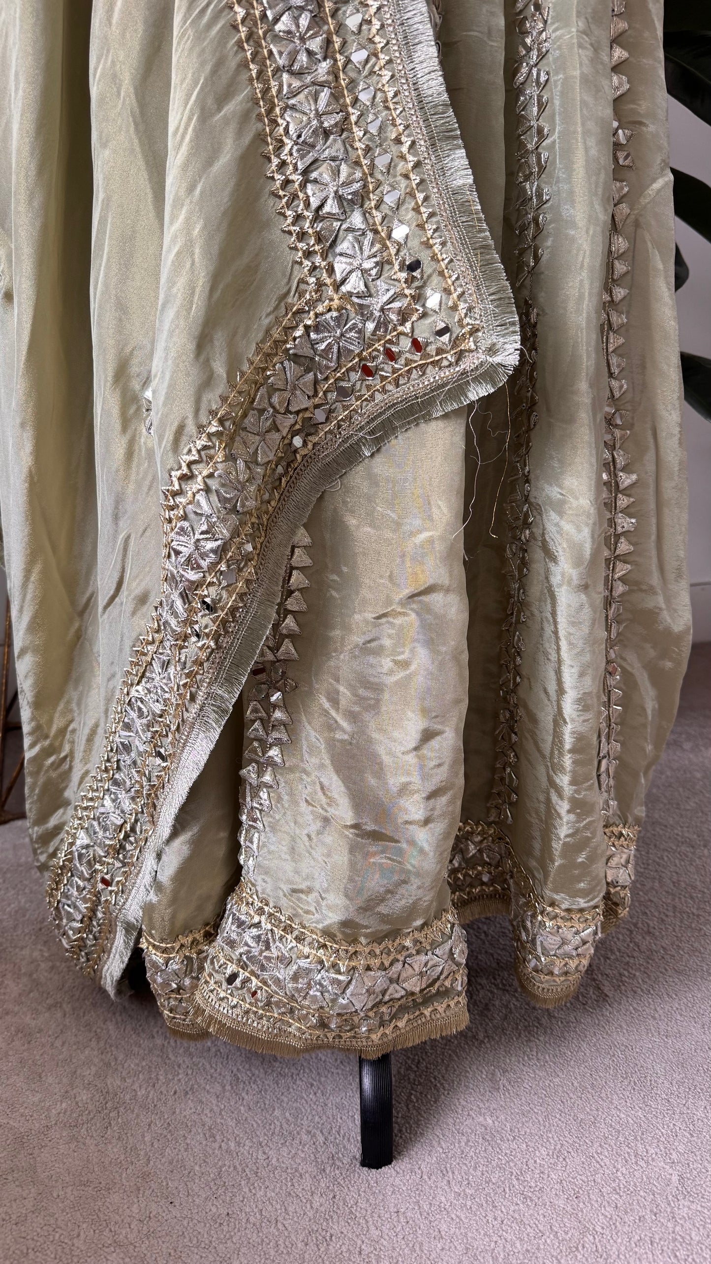 Hand Embroidered Gota and Mirror work Heavy Anarkali | The Oh My Gota Collection