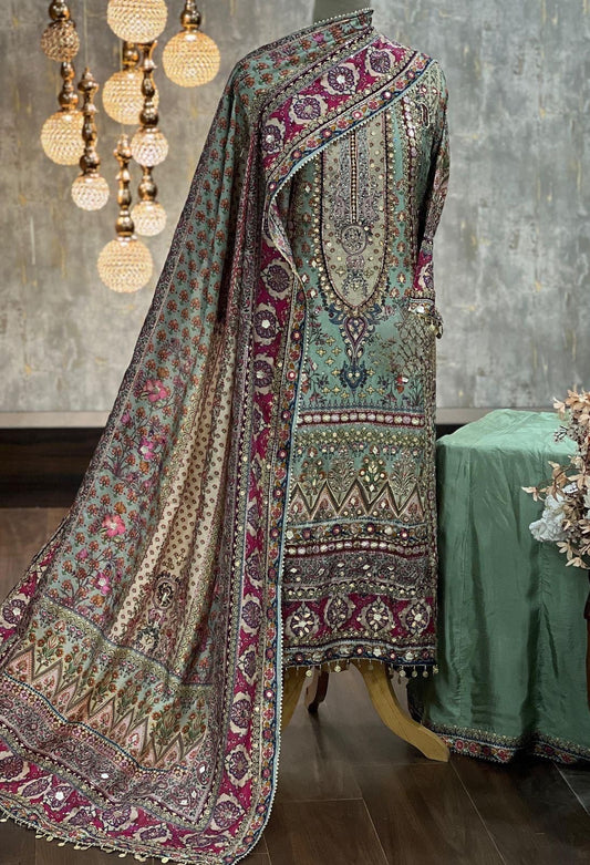 Design 2 | The Printed Silk Anarkali Collection