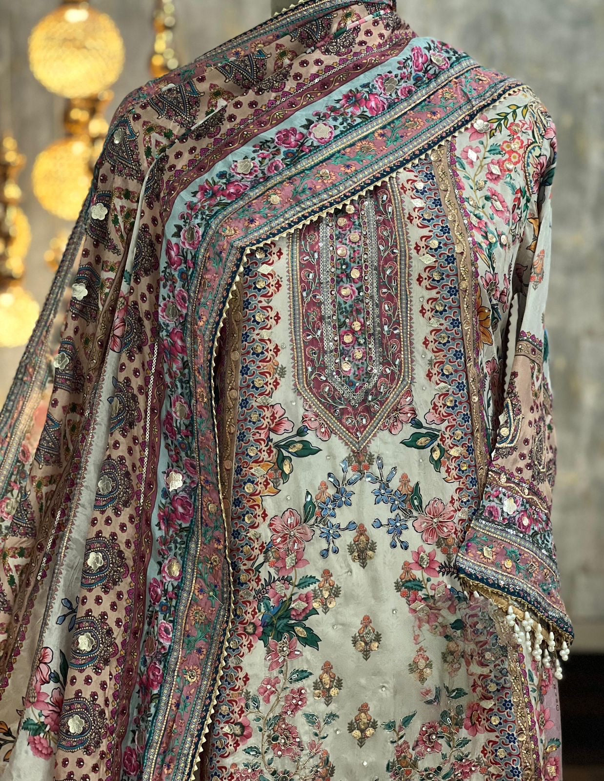 Design 7 | The Printed Silk Anarkali Collection