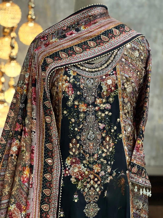 Design 6 | The Printed Silk Anarkali Collection