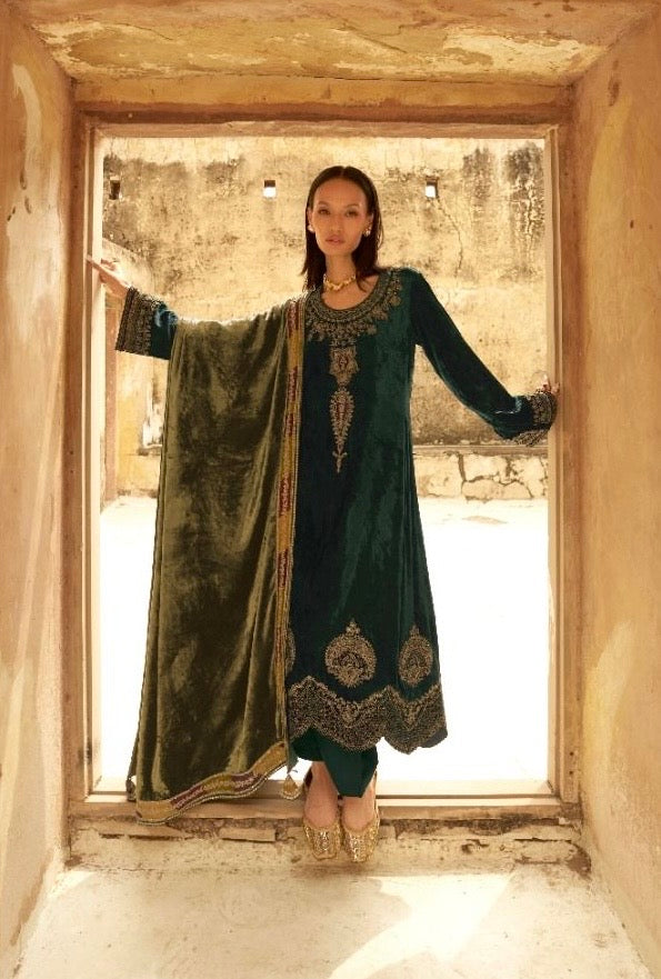 Forest Green & Khaki | The Velvet Collection