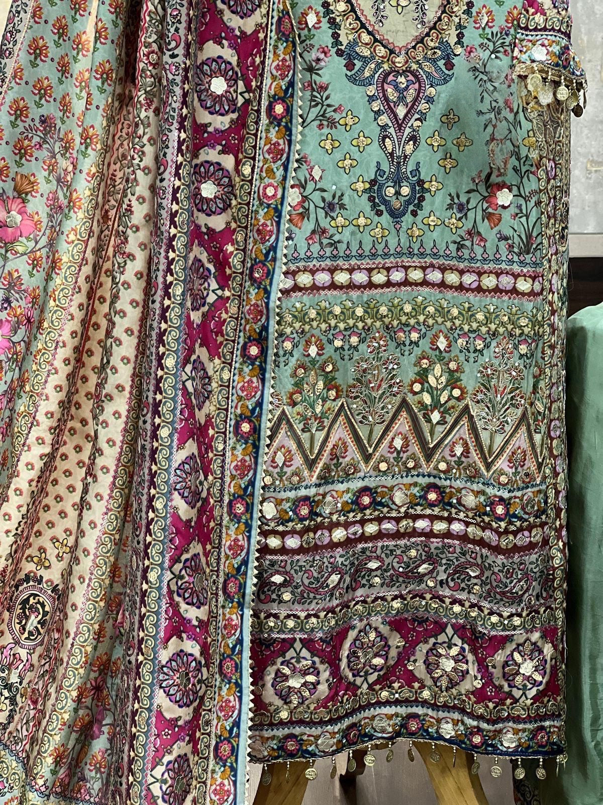 Design 2 | The Printed Silk Anarkali Collection