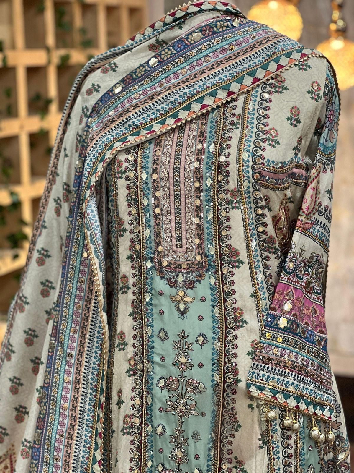 Design 3 | The Printed Silk Anarkali Collection