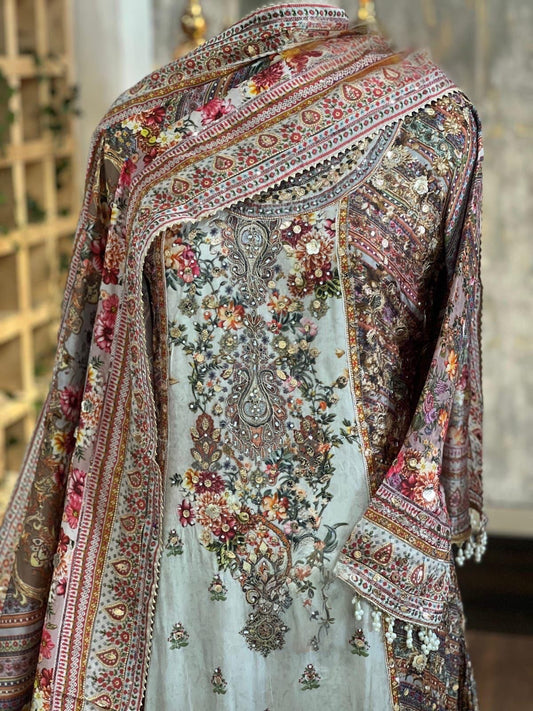 Design 1 | The Printed Silk Anarkali Collection
