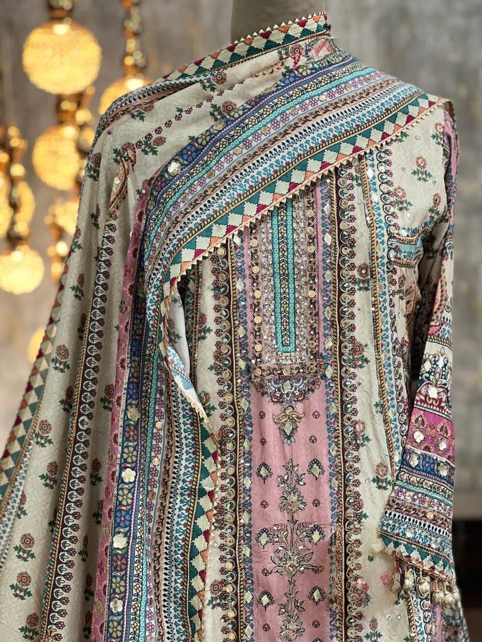 Design 5 | The Printed Silk Anarkali Collection