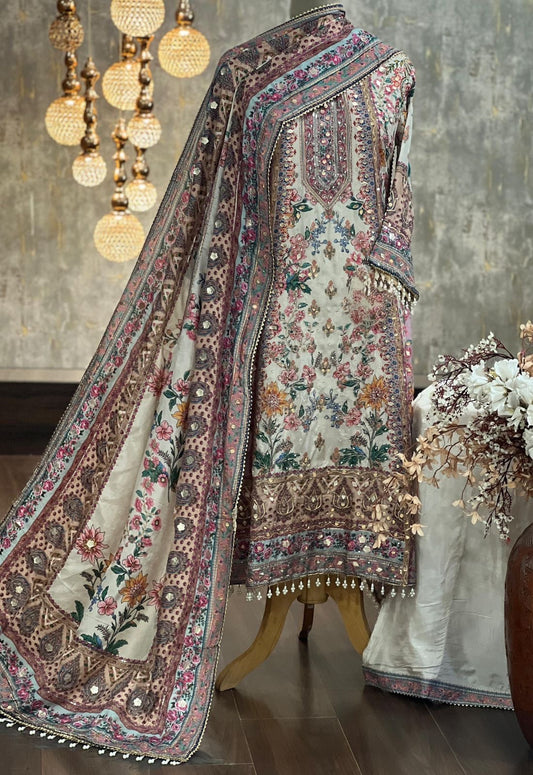 Design 7 | The Printed Silk Anarkali Collection