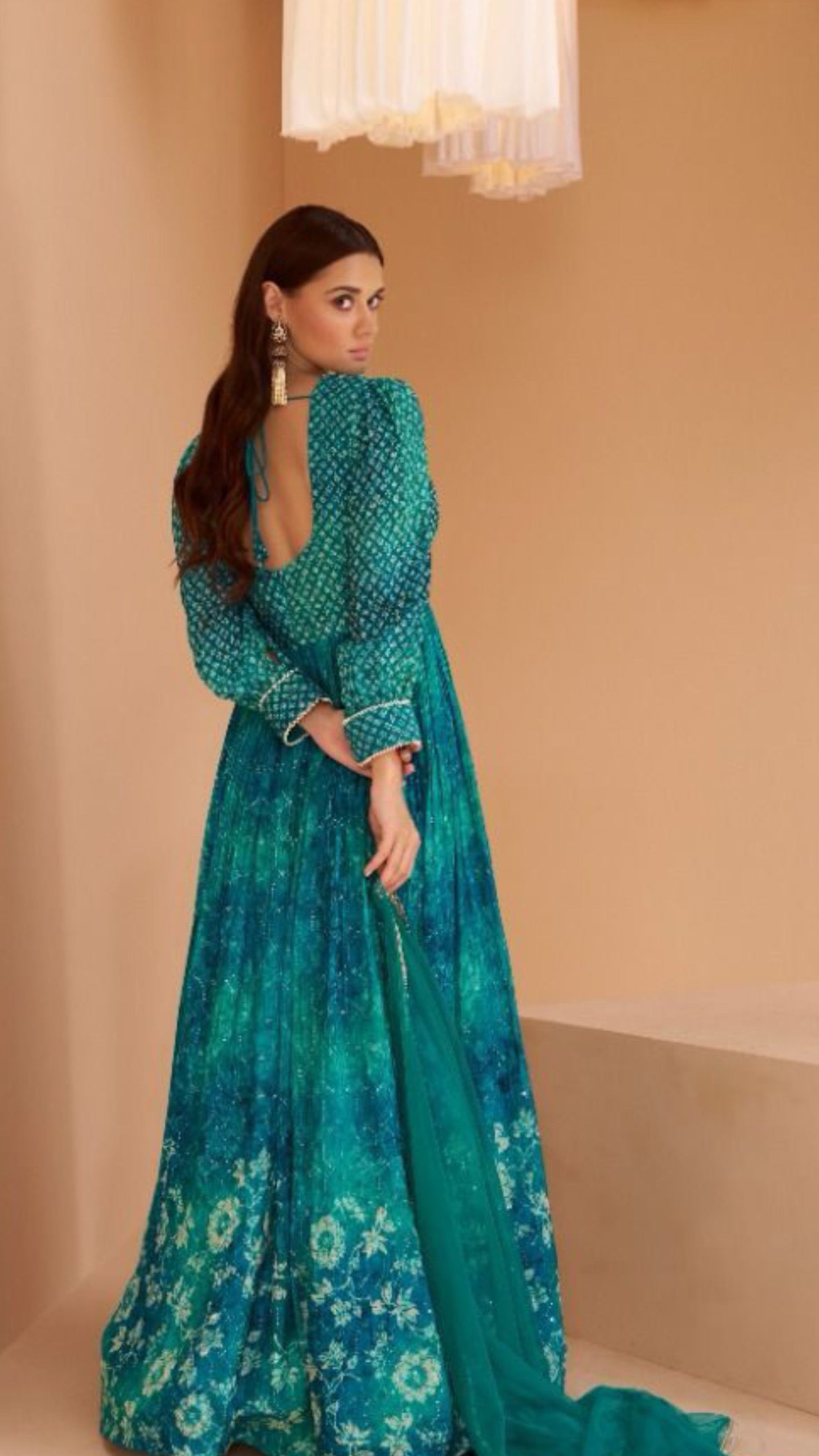 Aqua Anarkali