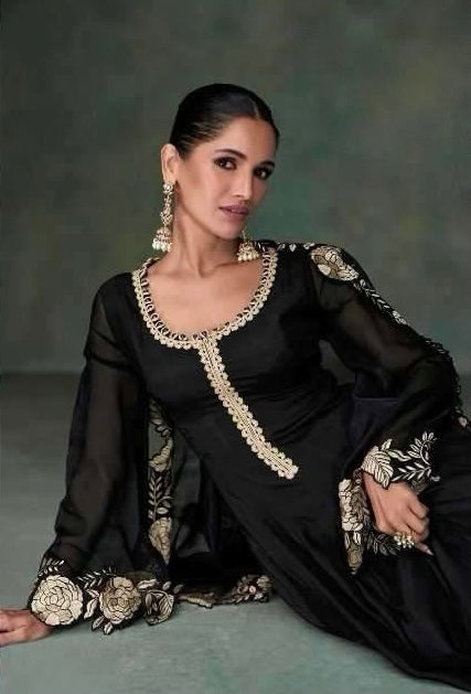 Capsule Black Anarkali