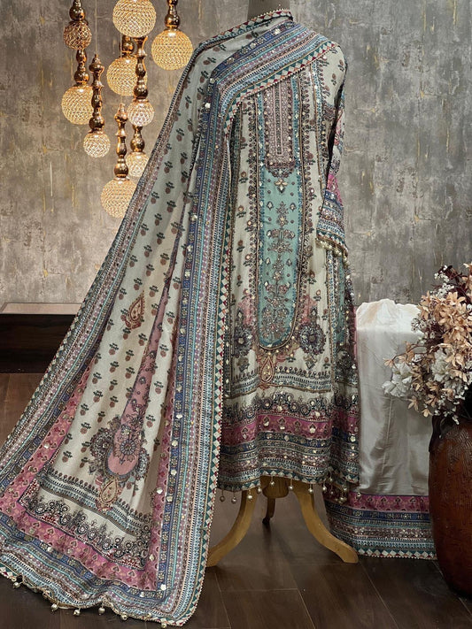 Design 3 | The Printed Silk Anarkali Collection