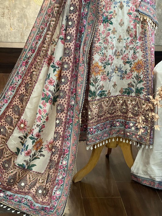 Design 7 | The Printed Silk Anarkali Collection