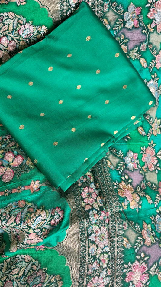 All The Greens | Silk Unstitched Suit