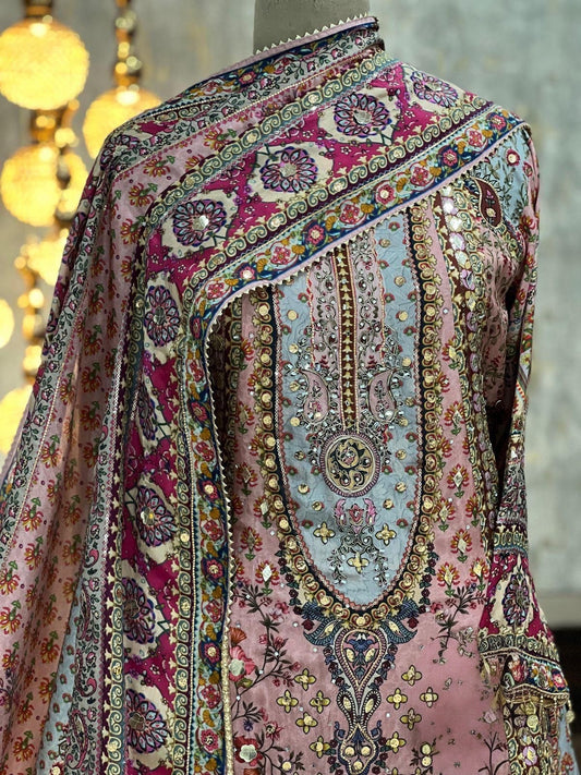 Design 4 | The Printed Silk Anarkali Collection