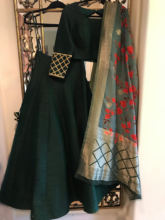 Forest Green | Ready to Wear Signature Lengha